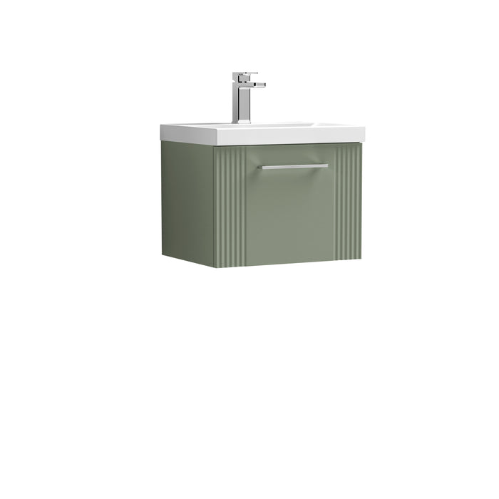 500mm Wall Hung Single Drawer Vanity & Basin 3