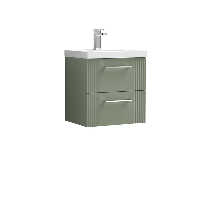 500mm Wall Hung 2 Drawer Vanity & Basin 1