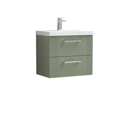 600mm Wall Hung 2 Drawer Vanity & Basin 1