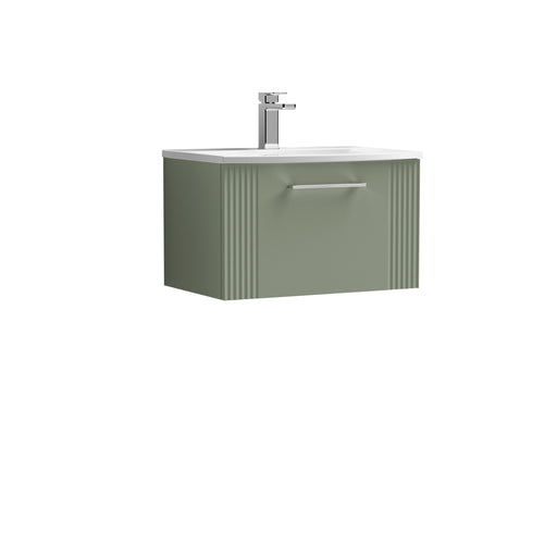 600mm Wall Hung Single Drawer Vanity & Basin 4