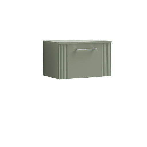 600mm Wall Hung Single Drawer Vanity & Worktop