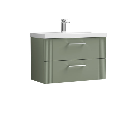 800mm Wall Hung 2 Drawer Vanity & Basin 1