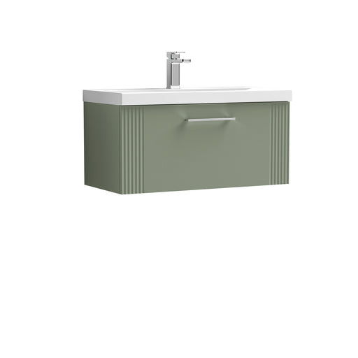 800mm Wall Hung Single Drawer Vanity & Basin 3