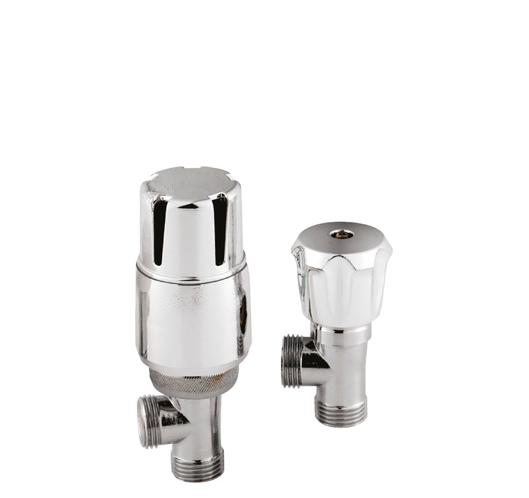 Angled Thermostatic Radiator Valve Pack