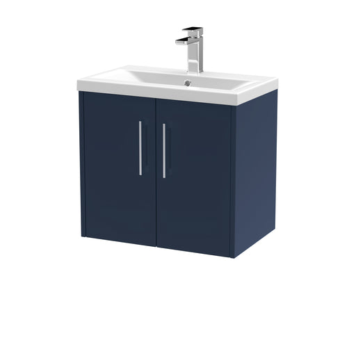 600mm Wall Hung 2 Door Vanity & Basin 1 Hudson Reed