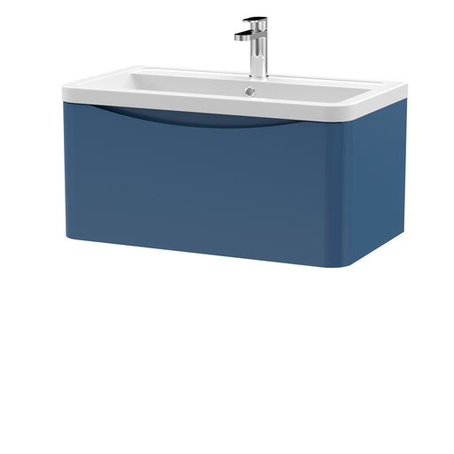 800mm Wall Hung 1 Drawer Vanity & Ceramic Basin