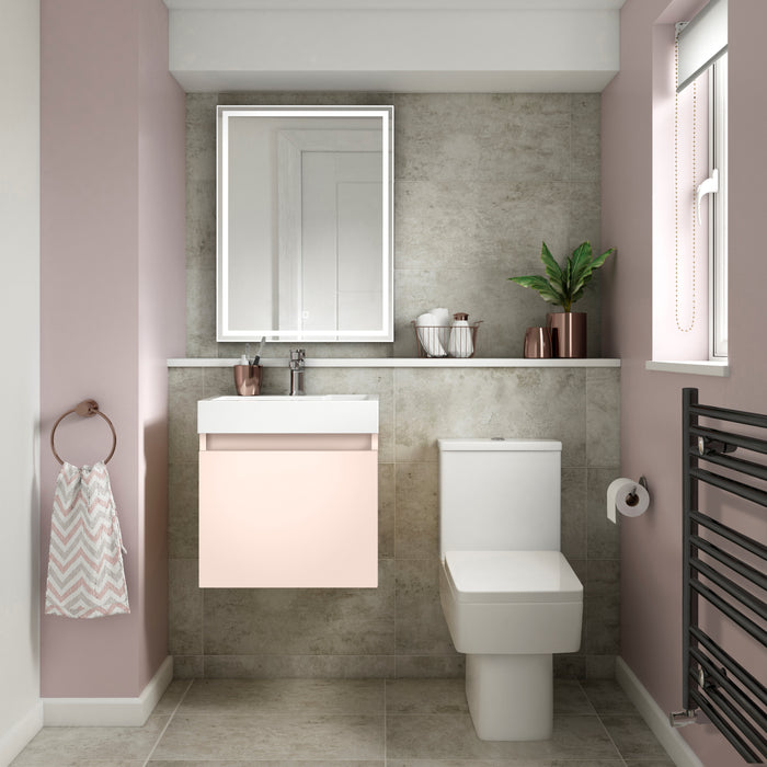 500mm Single Door Wall Hung Vanity and Basin