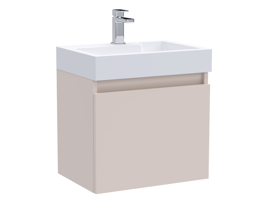 500mm Single Door Wall Hung Vanity and Basin