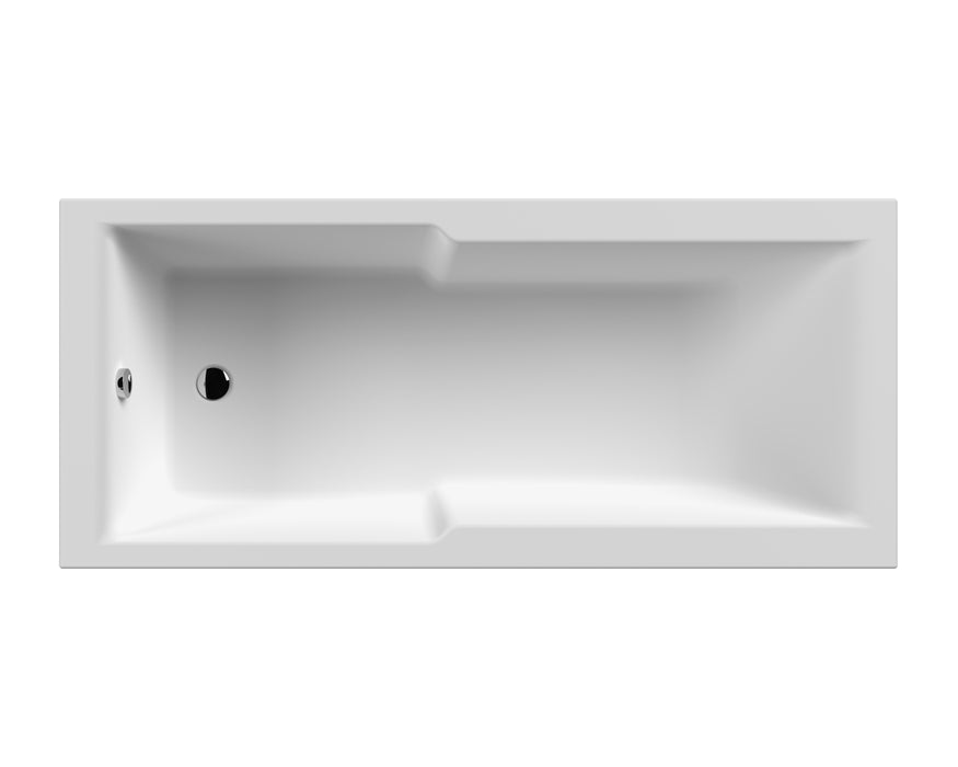 Square Straight Shower Bath 1700 x 750mm