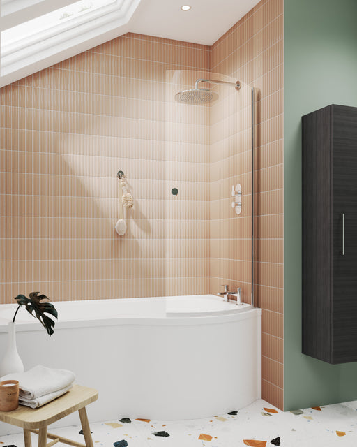 Curved P-Bath Screen with Knob