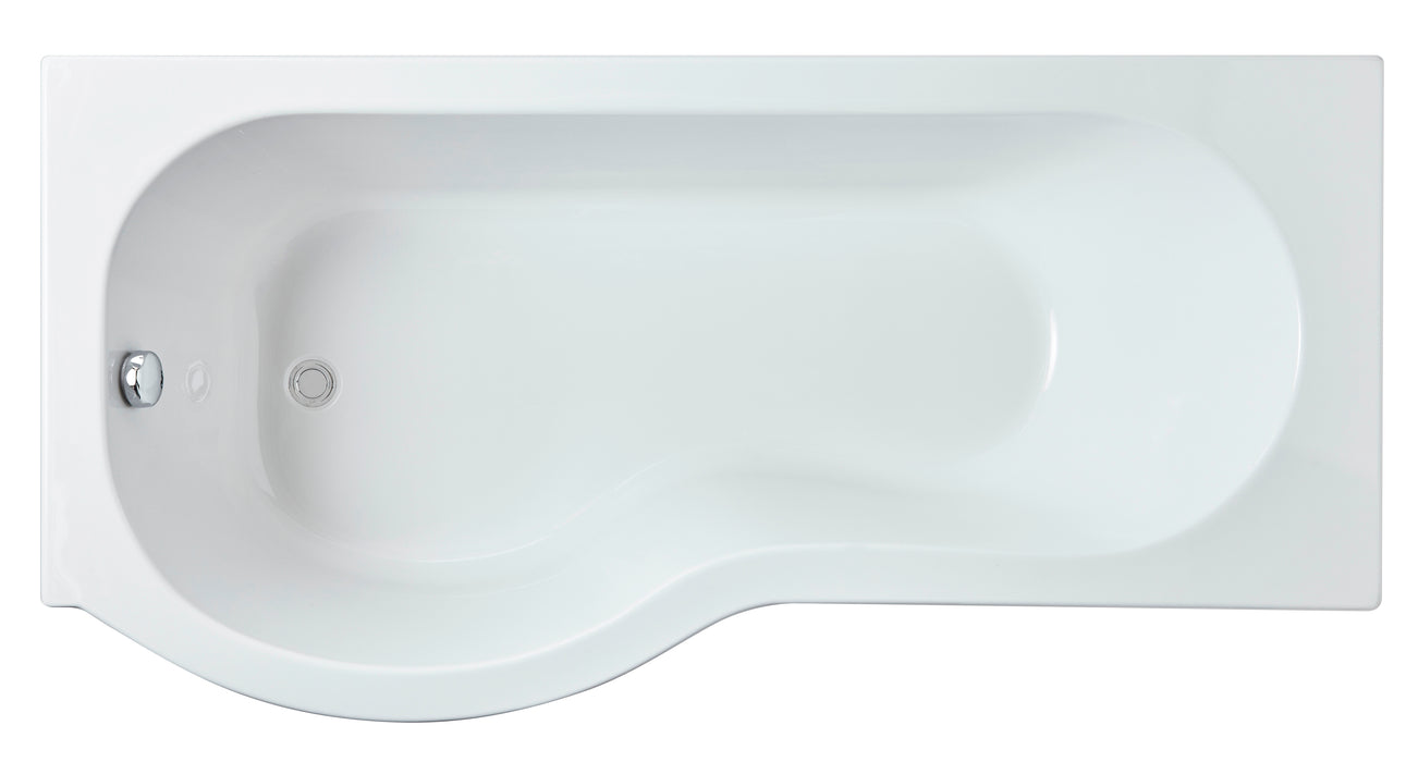 1600mm Left Hand P-Shaped Bath