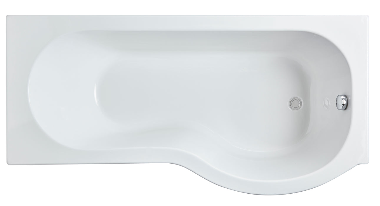 1600mm Right Hand P-Shaped Bath