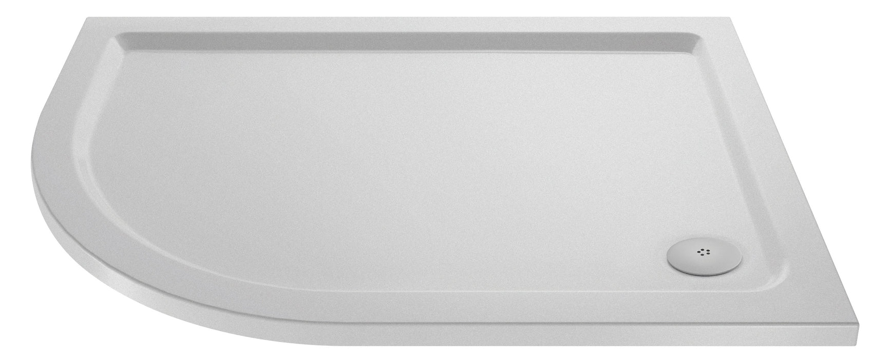 Slip Resistant Offset Quadrant Shower Tray LH 900 x 760mm