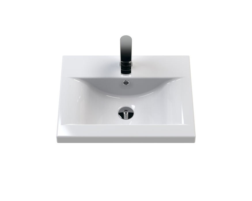 500mm Wall Hung Cabinet With Basin 1