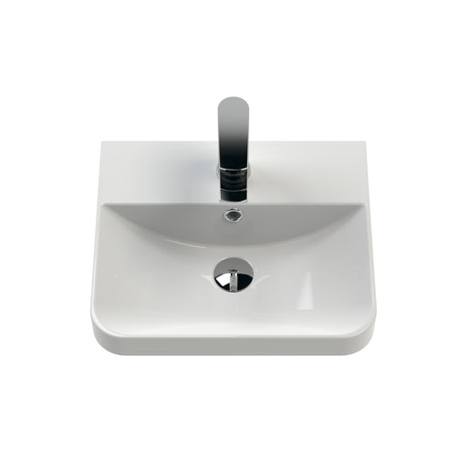 400mm Wall Hung 1-Door Vanity & Basin