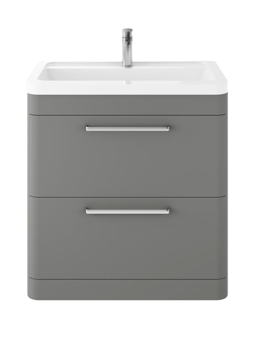 Floor Standing 800mm Cabinet & Ceramic Basin Hudson Reed