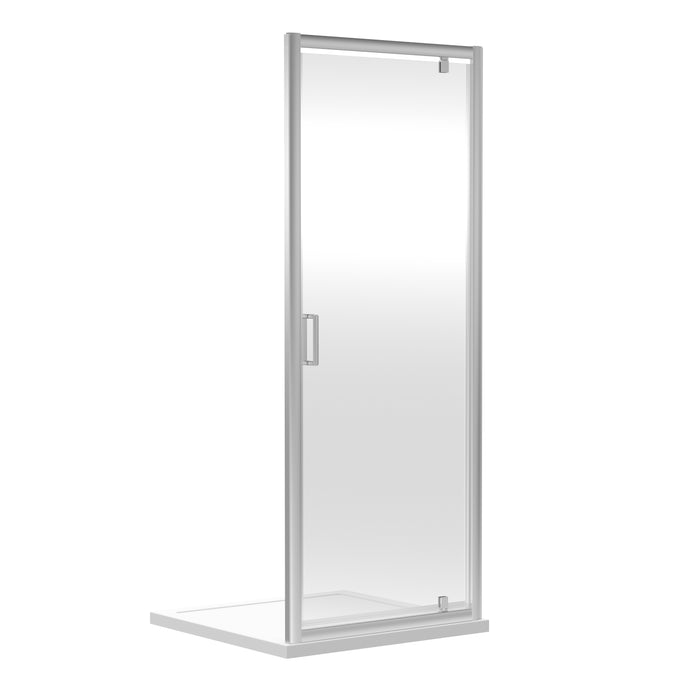 Rene 760mm Satin Chrome Profile Pivot Door