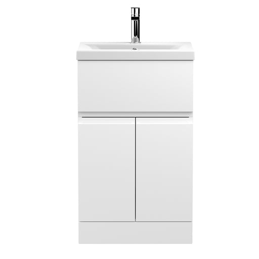 500mm Floor Standing 2-Door/Drawer Vanity Unit & Basin 1 Hudson Reed