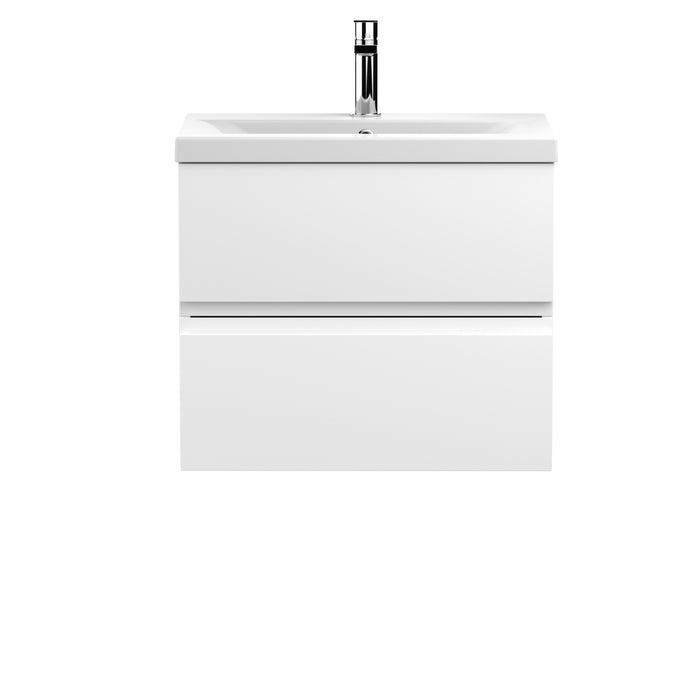 600mm Wall Hung 2-Drawer Vanity Unit & Basin 1 Hudson Reed