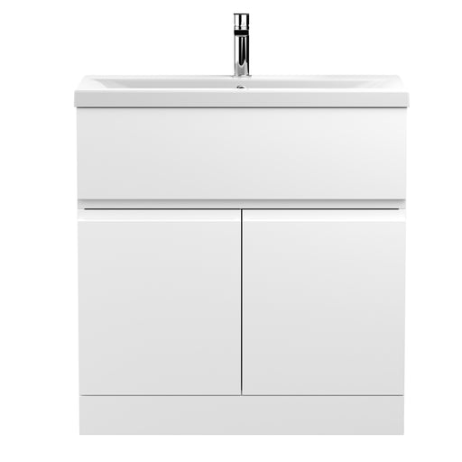 800mm Floor Standing 2-Door Vanity Unit & Basin 1 Hudson Reed