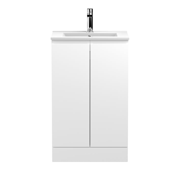 500mm Floor Standing 2-Door Vanity Unit & Basin 2 Hudson Reed