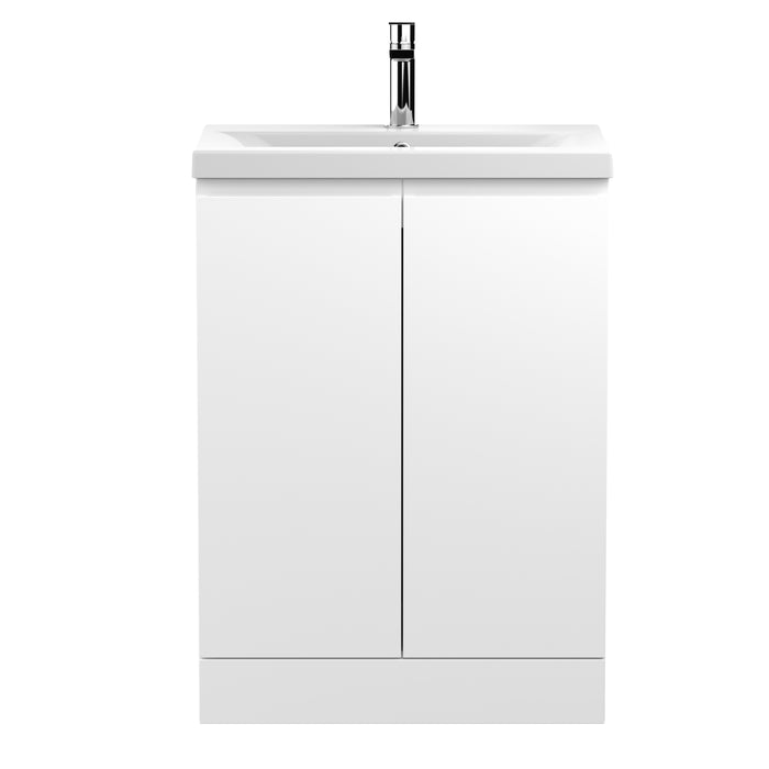 600mm Floor Standing 2-Door Vanity Unit & Basin 1 Hudson Reed