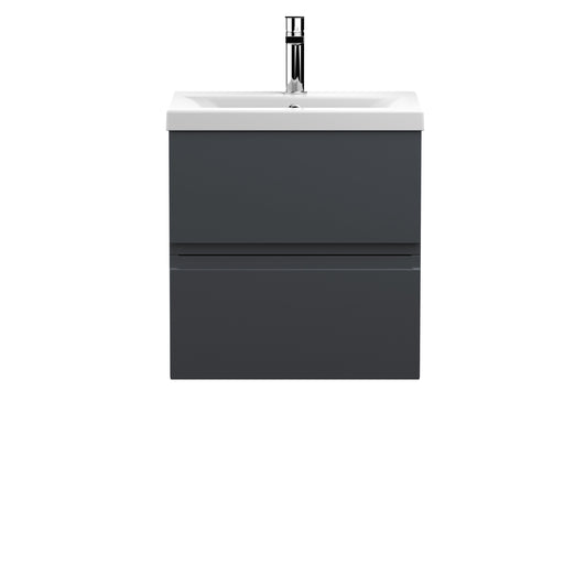 500mm Wall Hung 2 Drawer Vanity & Basin 1 Hudson Reed