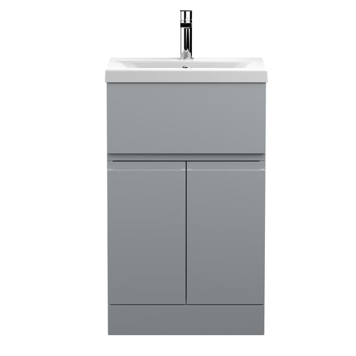 500mm Floor Standing 2-Door/Drawer Vanity Unit & Basin 1 Hudson Reed