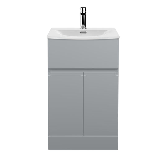 500mm Floor Standing 2 Door/Drawer Vanity Unit & Basin 4 Hudson Reed