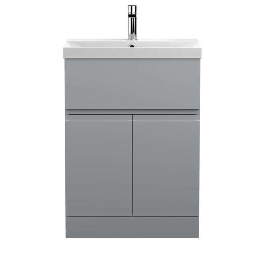 600mm Floor Standing 2-Door/Drawer Vanity Unit & Basin 3 Hudson Reed