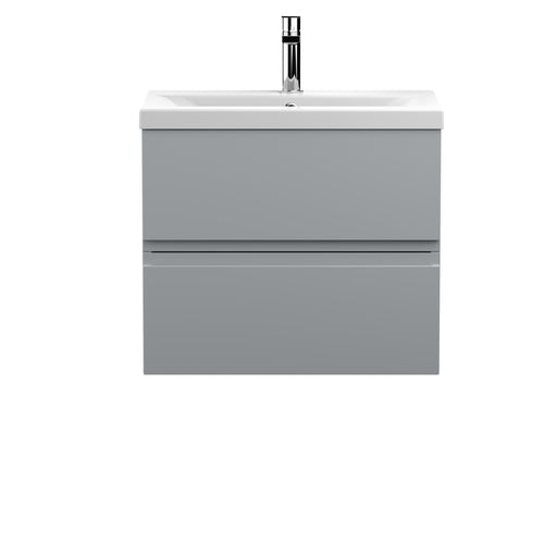 600mm Wall Hung 2-Drawer Vanity Unit & Basin 1 Hudson Reed