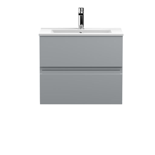 600mm Wall Hung 2-Drawer Vanity Unit & Basin 2 Hudson Reed