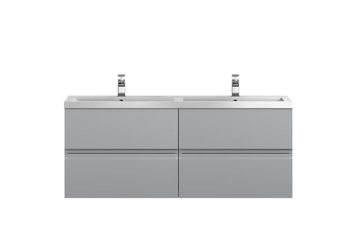 1200 Wall Hung 4 Drawer Vanity & Double Basin Hudson Reed