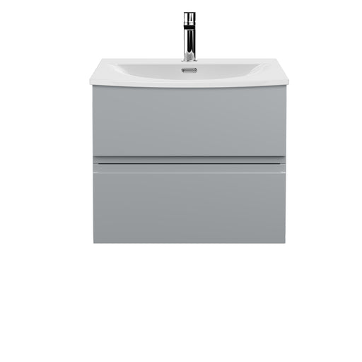 600mm Wall Hung 2 Drawer Vanity Unit & Basin 4 Hudson Reed