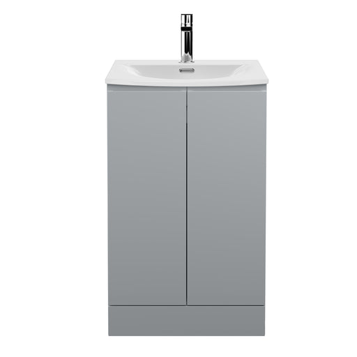 500mm Floor Standing 2 Door Vanity Unit & Basin 4 Hudson Reed