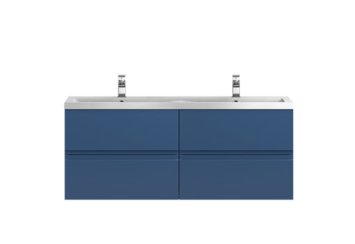 1200 Wall Hung 4 Drawer Vanity & Double Basin Hudson Reed