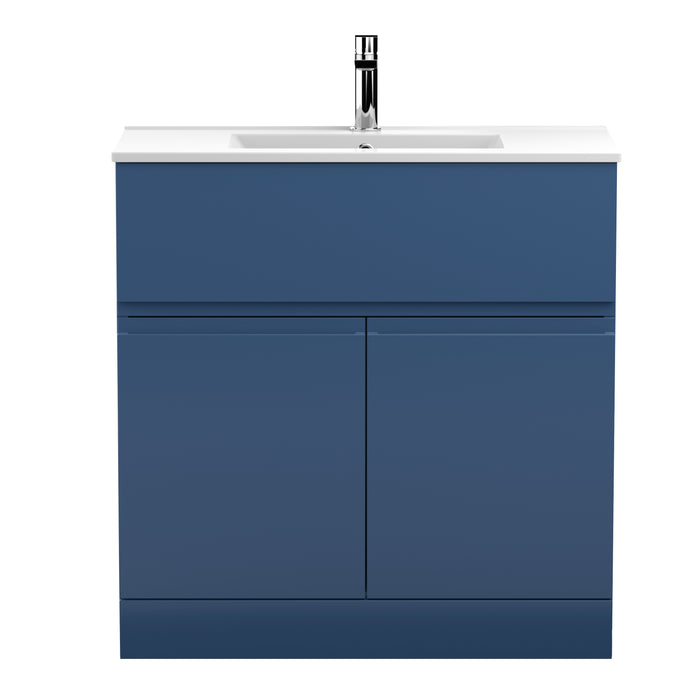 800mm Floor Standing 2-Door Vanity Unit & Basin 2 Hudson Reed