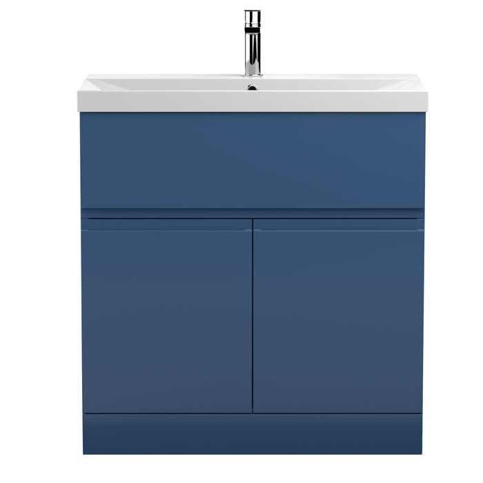 800mm Floor Standing 2-Door Vanity Unit & Basin 3 Hudson Reed