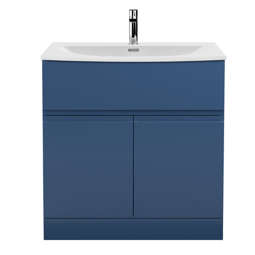 800mm Floor Standing 2 Door Vanity Unit & Basin 4 Hudson Reed