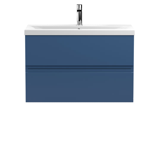 800mm Wall Hung 2-Drawer Vanity Unit & Basin 1 Hudson Reed