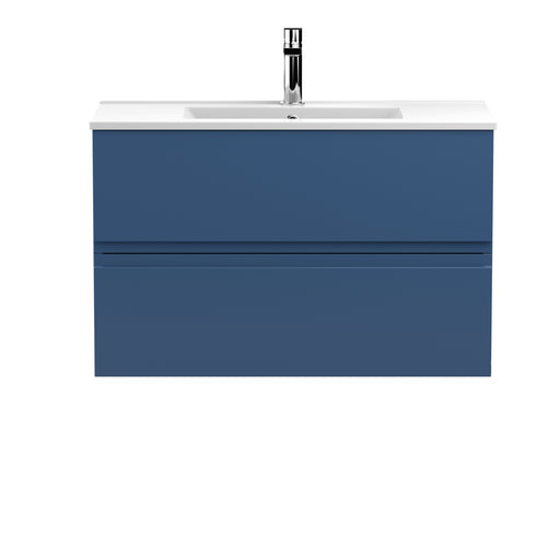 800mm Wall Hung 2-Drawer Vanity Unit & Basin 2 Hudson Reed