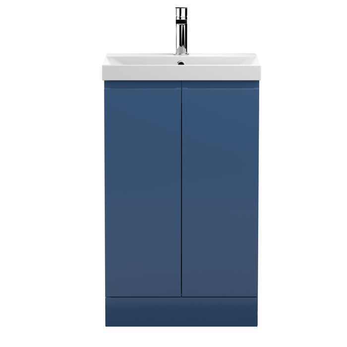 500mm Floor Standing 2-Door Vanity Unit & Basin 3 Hudson Reed