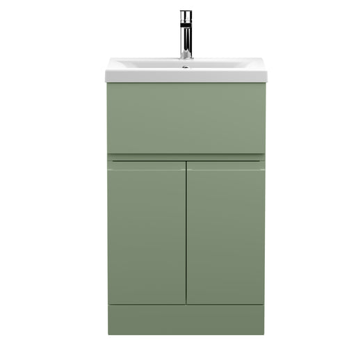 500mm Floor Standing 2 Door/Drawer Unit & Basin 1 Hudson Reed