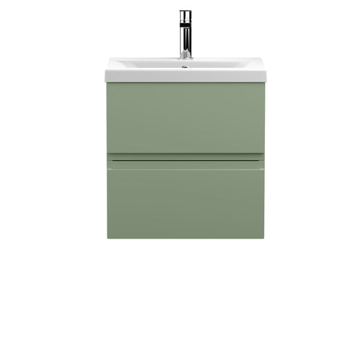 500mm Wall Hung 2 Drawer Unit & Basin 1 Hudson Reed