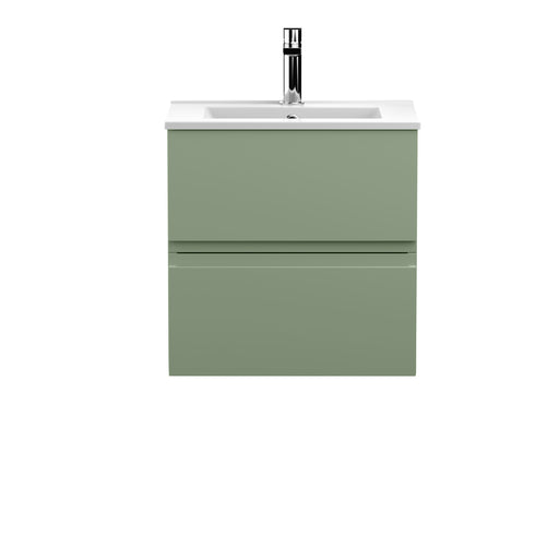 500mm Wall Hung 2 Drawer Unit & Basin 2 Hudson Reed