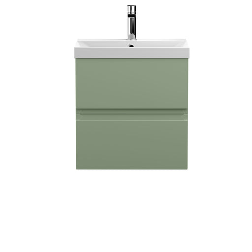 500mm Wall Hung 2 Drawer Unit & Basin 3 Hudson Reed