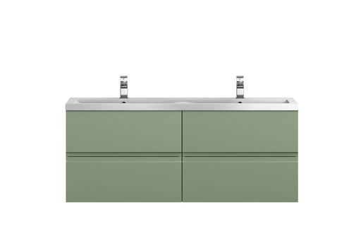 1200 Wall Hung 4 Drawer Vanity & Double Basin Hudson Reed