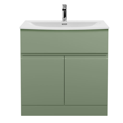 800mm Floor Standing 2 Door/Drawer Unit & Basin 4 Hudson Reed