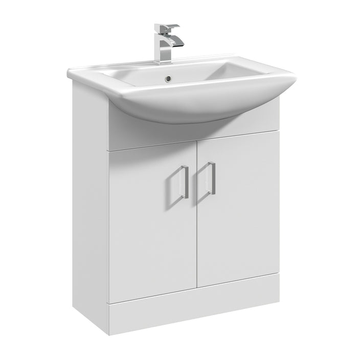 650mm Floor Standing Cabinet & Square Basin