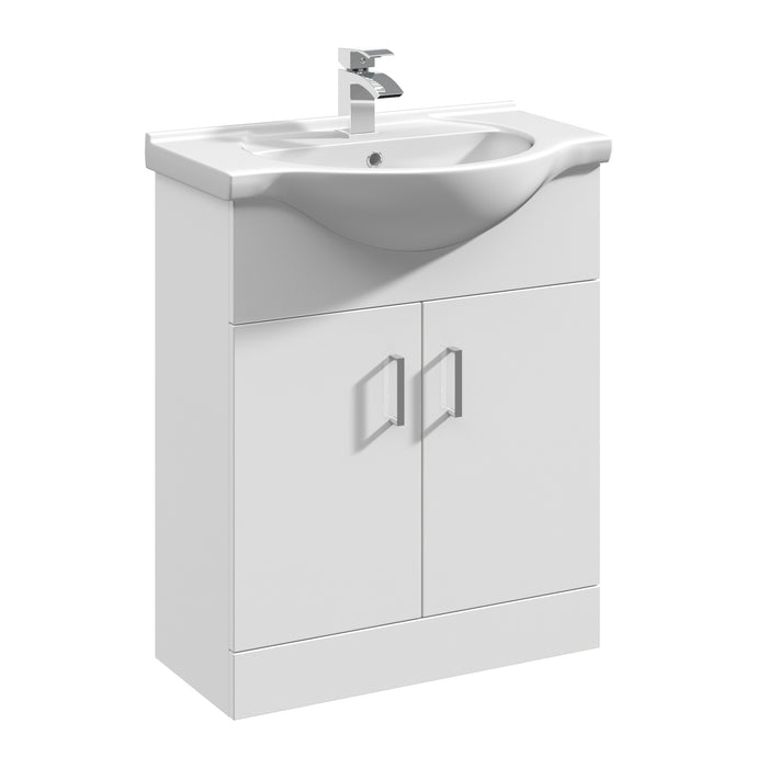 650mm Floor Standing Cabinet & Round Basin